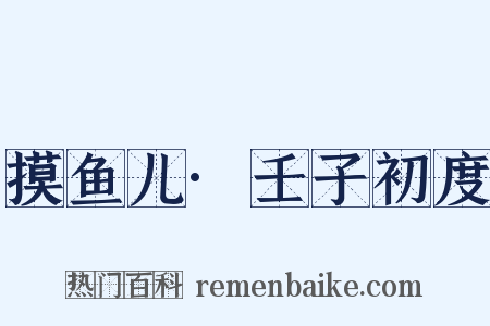 摸鱼儿·壬子初度是什么意思的图片